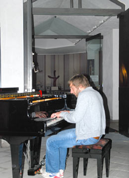 Sebastian Gampl am Piano