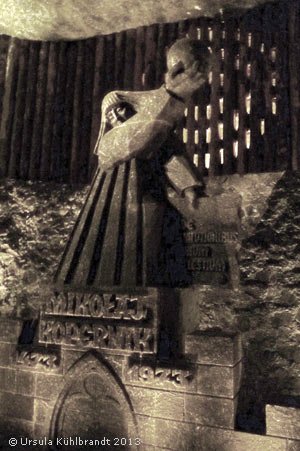 Kopernikus-Denkmal im Salzbergwerk Wieliczka